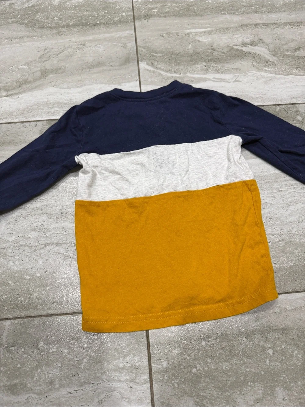 Carter's Navy, Gray & Mustard Colorblock Henley Long-Sleeve Shirt